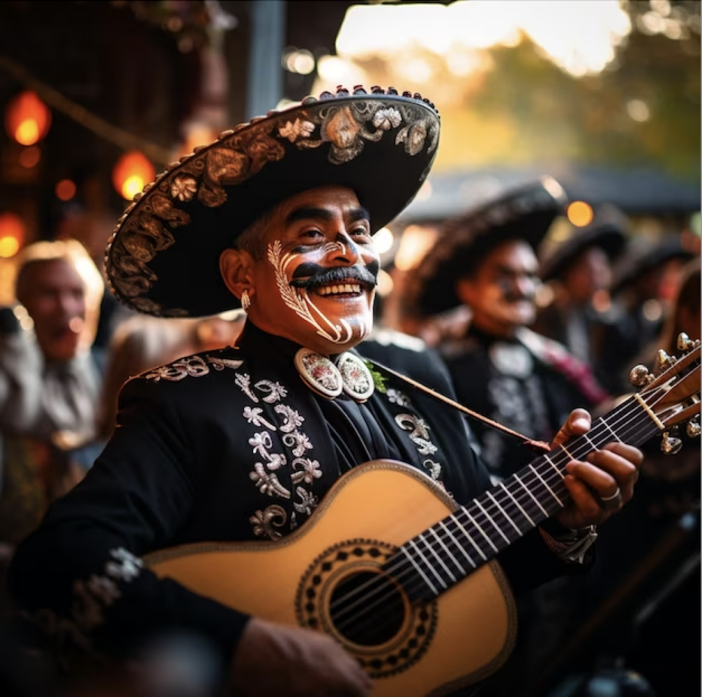 A mariachi band in Mexico playing music 